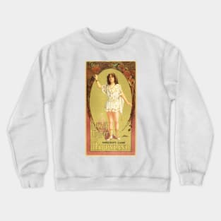 DE WOLF HOPPER IN HAPPY LAND c.1905 Vintage Vaudeville Musical Theater Advertisement Crewneck Sweatshirt